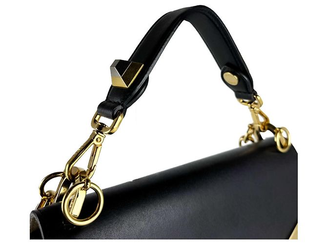 Borsa a mano Fendi in pelle nera Nero - vista 11