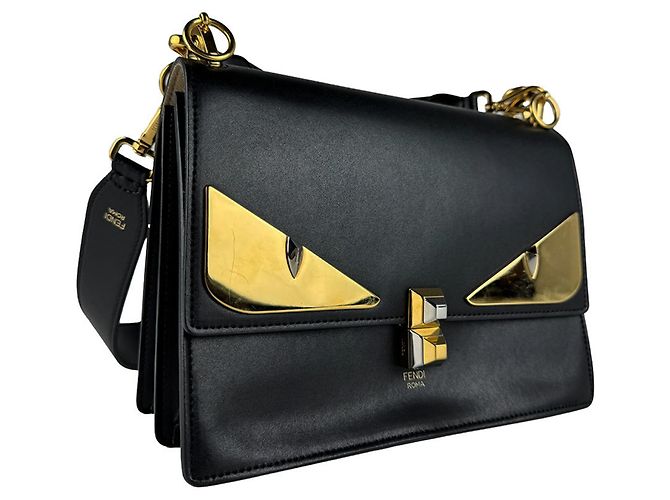 Borsa a mano Fendi in pelle nera Nero - vista 12