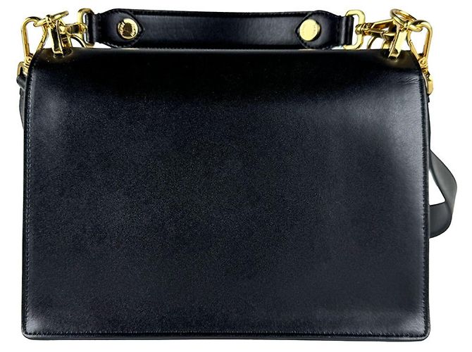 Borsa a mano Fendi in pelle nera Nero - vista 3