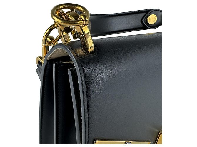 Borsa a mano Fendi in pelle nera Nero - vista 7