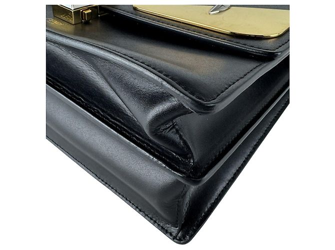 Borsa a mano Fendi in pelle nera Nero - vista 8