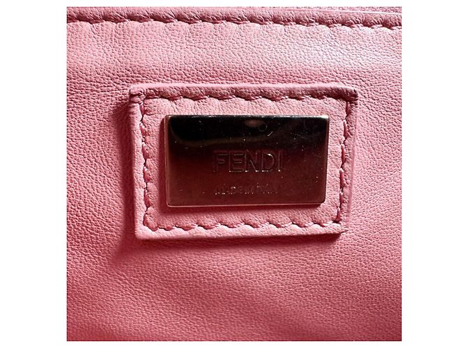 Peekaboo Mini borsa Fendi in pelle rossa - vista 13