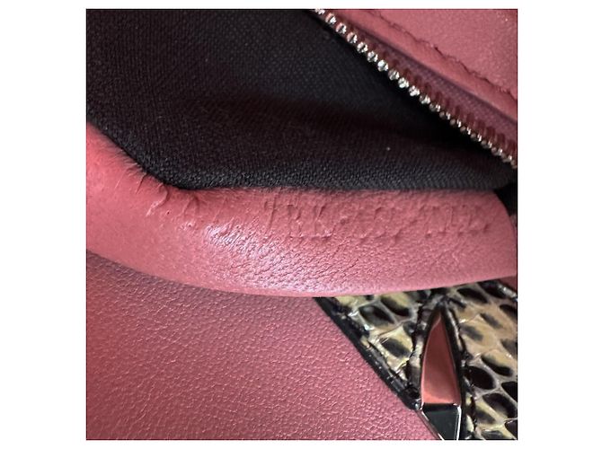 Peekaboo Mini borsa Fendi in pelle rossa - vista 14