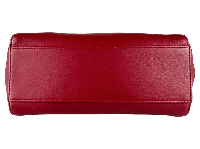 Peekaboo Mini borsa Fendi in pelle rossa - vista 4