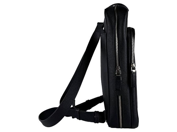 Zaino Prada in pelle nera Nero - vista 2