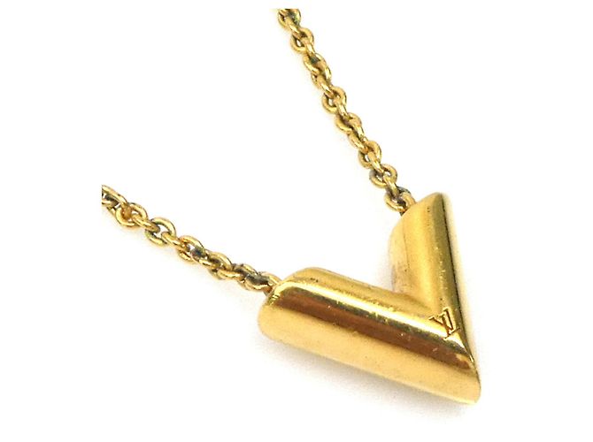 Collana Essential V Metal Louis Vuitton D'oro - vista 2