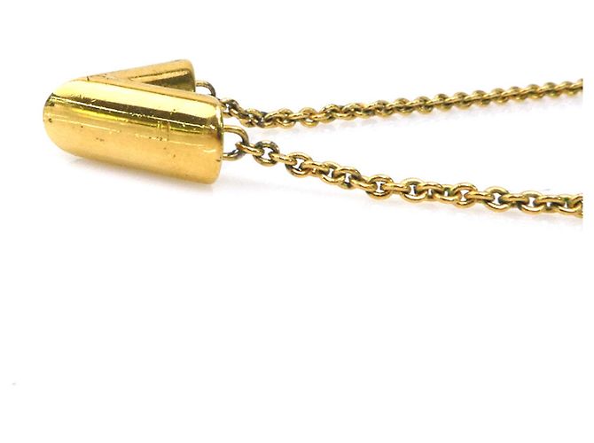 Collana Essential V Metal Louis Vuitton D'oro - vista 3