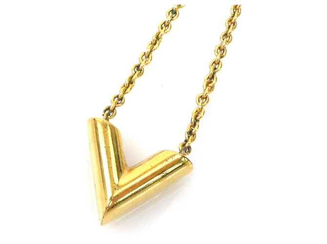 Collana Essential V Metal Louis Vuitton D'oro - vista 4