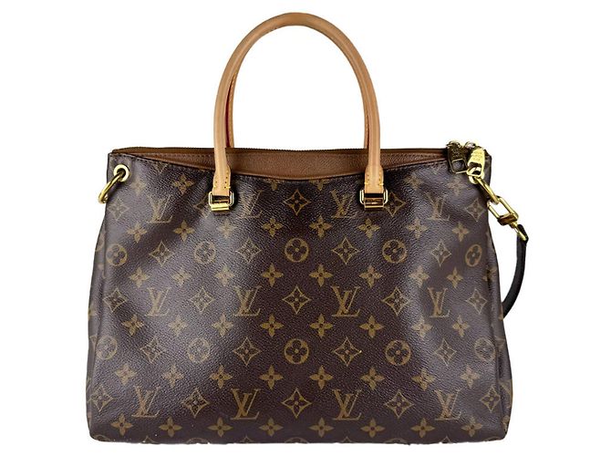 Borsa a tracolla Louis Vuitton Monogram Pallas Marrone Monogramma - vista 3