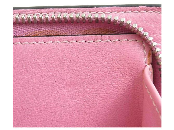 Carteira bi-fold Loewe em tela revestida rosa - vista 6
