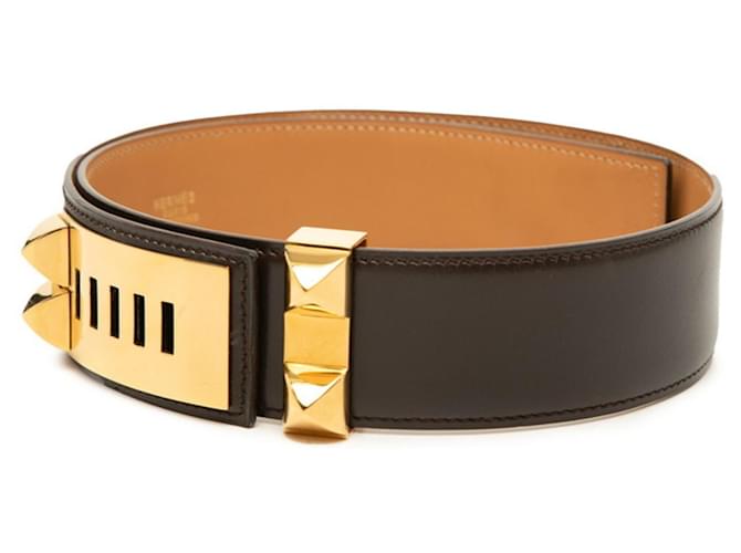 Hermès Hermes Collier de Chien Gürtel Braun - Ansicht 2