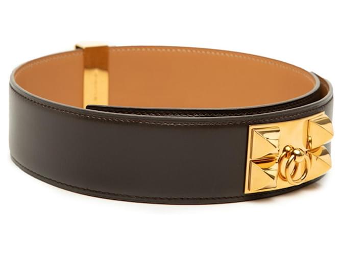 Hermès Hermes Collier de Chien Gürtel Braun - Ansicht 3