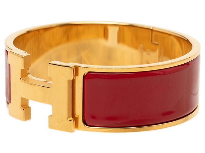Hermès Bracciale con Charms Hermes Clic Clac H PM Rosso D'oro - vista 2