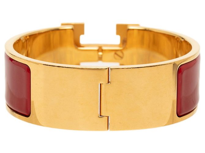 Hermès Bracciale con Charms Hermes Clic Clac H PM Rosso D'oro - vista 3