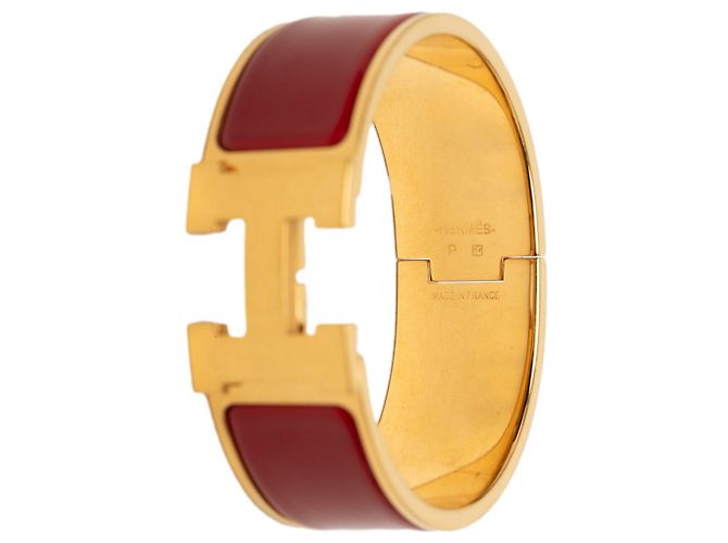 Hermès Bracciale con Charms Hermes Clic Clac H PM Rosso D'oro - vista 5