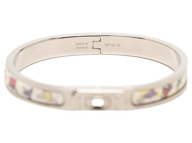 Hermès Bracciale Hermes Mini Click Kelly PM Argento Multicolore - vista 5