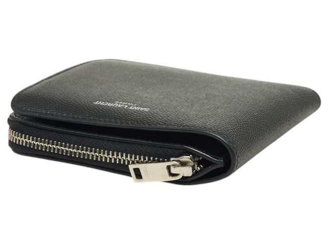 Portafoglio con Zip East West Saint Laurent Nero - vista 5
