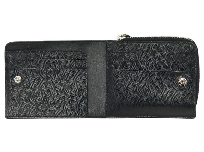Portafoglio con Zip East West Saint Laurent Nero - vista 6