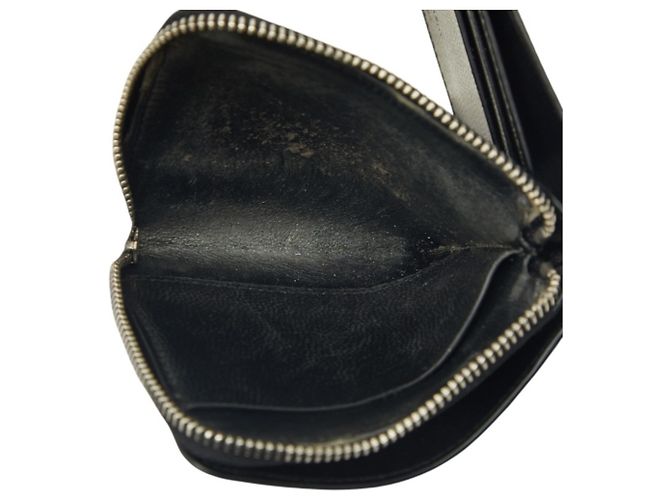 Portafoglio con Zip East West Saint Laurent Nero - vista 7