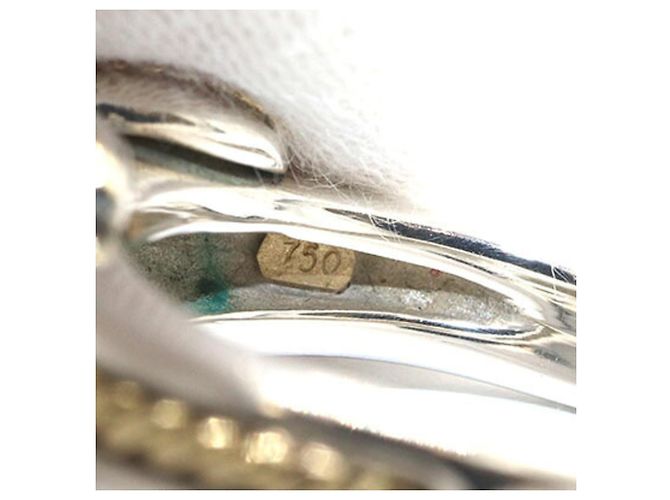 Anello a fascia Tiffany & Co. in argento sterling e oro giallo - vista 5