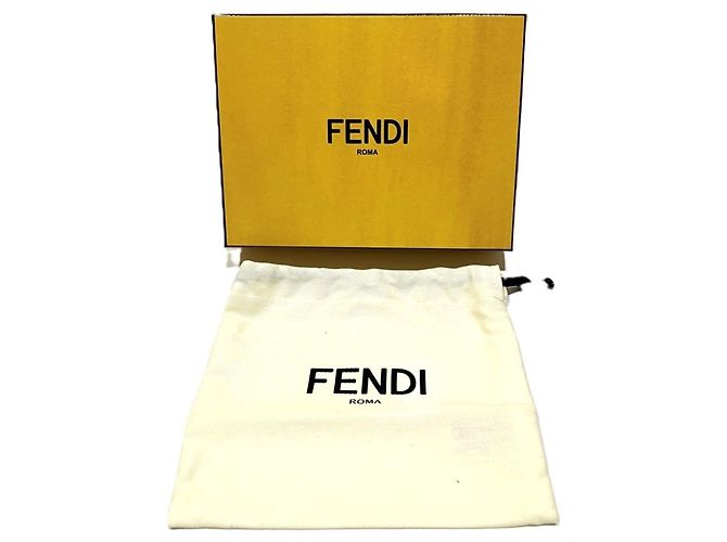 Fendi Bi-fold Geldbörse aus schwarzem Kalbsleder - Ansicht 5