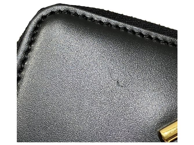 Fendi Bi-fold Geldbörse aus schwarzem Kalbsleder - Ansicht 9