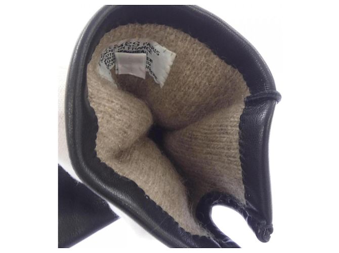 Hermès Guanti caldi Hermes Black Nero - vista 4
