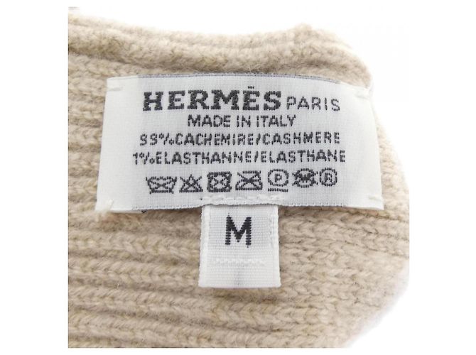 Hermès Guanti Hermes Beige Warm - vista 3
