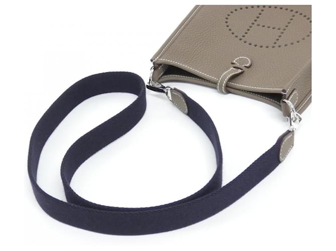 Hermès Borsa a tracolla Hermes Evelyne Amazon Blu Taupe - vista 4