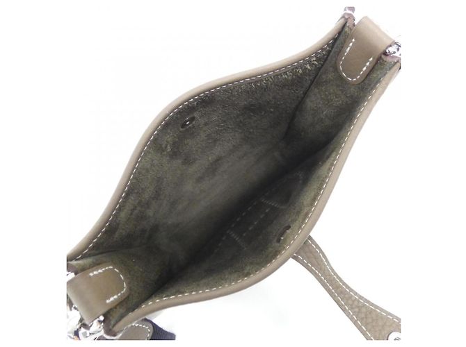 Hermès Borsa a tracolla Hermes Evelyne Amazon Blu Taupe - vista 5