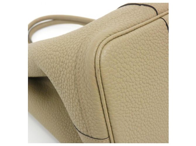 Hermès Borsa Hermes Garden Party in pelle Negonda beige - vista 2