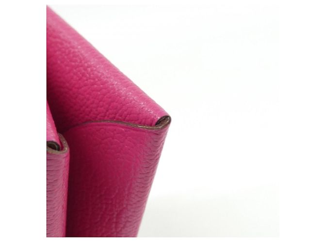 Hermès Calvi 044166CK Tarjetero / Porta tarjetas Rosa - vista 2