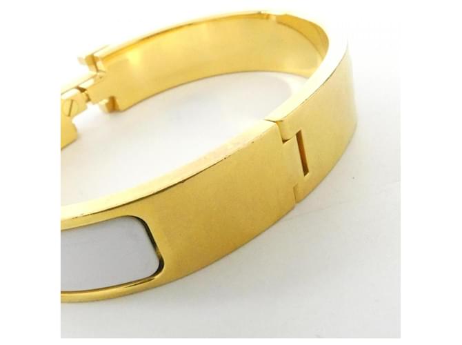 Hermès Bracciale Charm Hermes Click H PM Bianco - vista 4