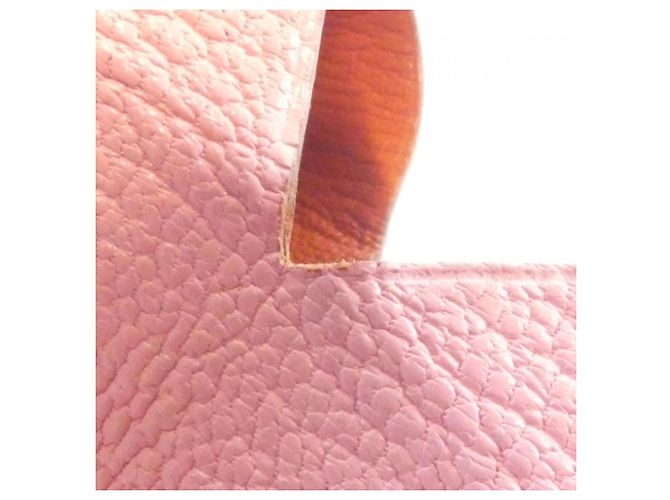 Hermès Tarjetero Hermes Calvi Verso Castaño Rosa - vista 2