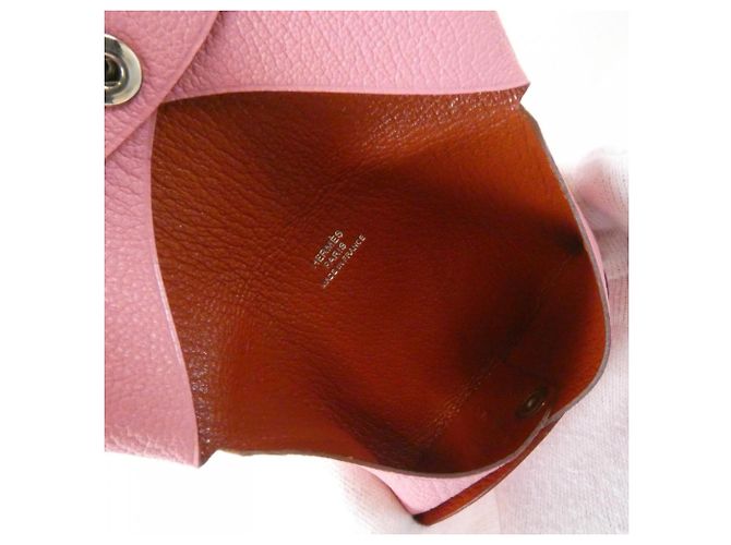 Hermès Tarjetero Hermes Calvi Verso Castaño Rosa - vista 4