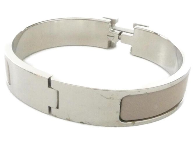 Hermès Bracciale Charm Hermes Click H PM 700001FP Beige - vista 2