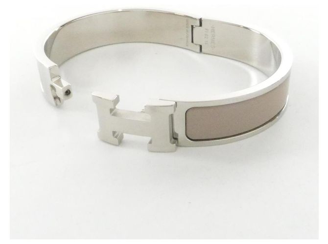 Hermès Bracciale Charm Hermes Click H PM 700001FP Beige - vista 3