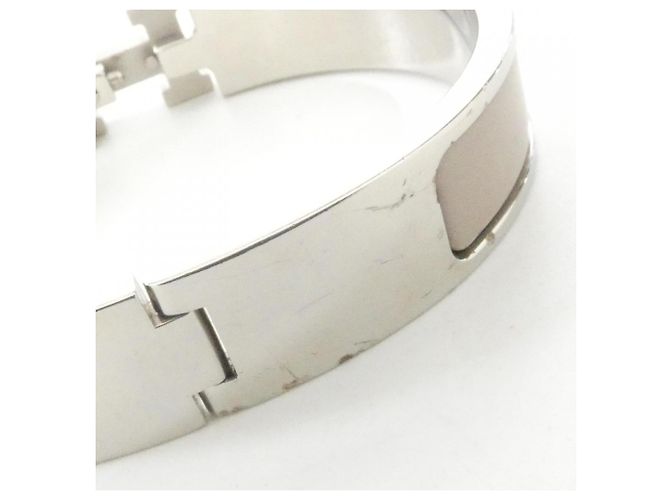 Hermès Bracciale Charm Hermes Click H PM 700001FP Beige - vista 4