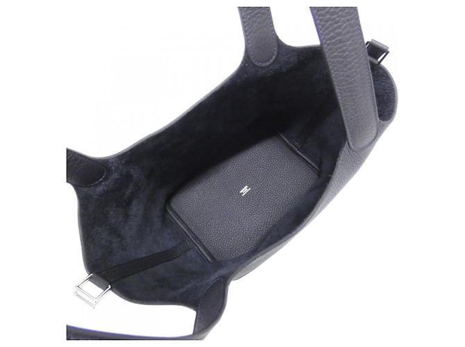 Hermès Borsa a tracolla Hermes Picotin Lock MM Nero - vista 5