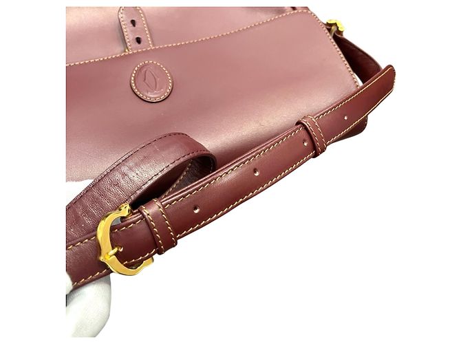 Borsa a tracolla in pelle Cartier Must Line - vista 7
