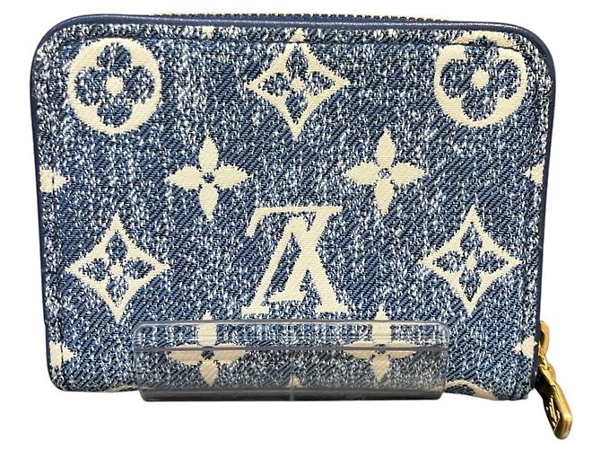 Zippy Louis Vuitton Monogram Denim Münzbeutel Blau - Ansicht 2