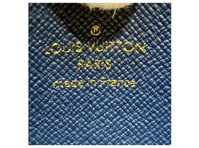 Zippy Louis Vuitton Monogram Denim Münzbeutel Blau - Ansicht 4