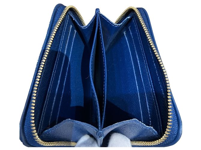 Zippy Louis Vuitton Monogram Denim Münzbeutel Blau - Ansicht 6