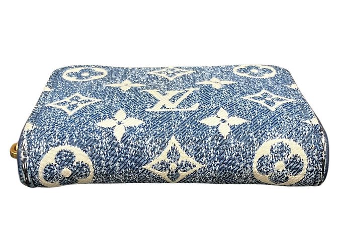 Zippy Louis Vuitton Monogram Denim Münzbeutel Blau - Ansicht 9