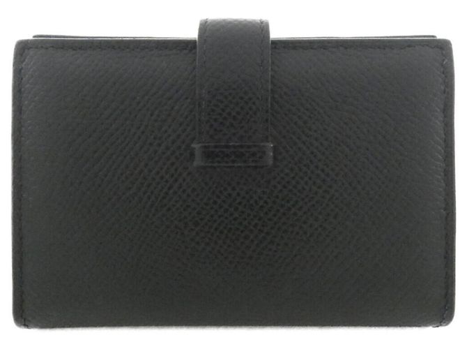 Hermès Cartera Hermes Bearn Mini Monochrome Negro - vista 2