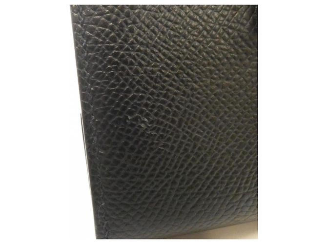 Hermès Cartera Hermes Bearn Mini Monochrome Negro - vista 5