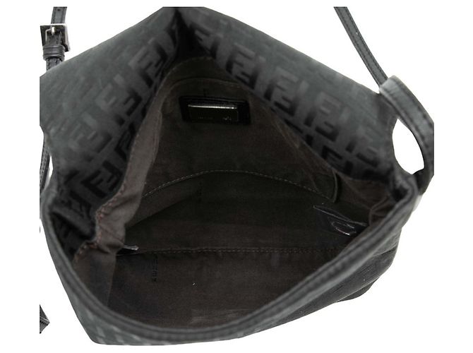 Borsa a tracolla Fendi Zucchino Nero - vista 6