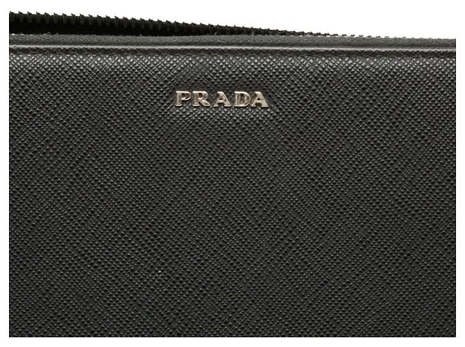 Monedero Prada de piel negra Negro - vista 6