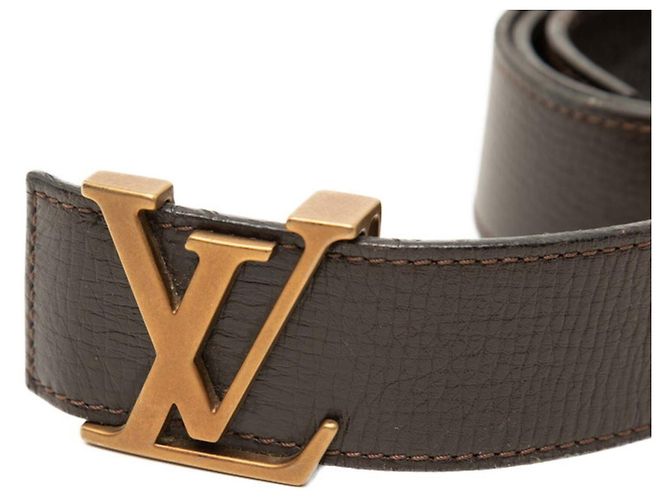 Louis Vuitton Utah Ceinture LV Initials Belt Marrone - vista 4