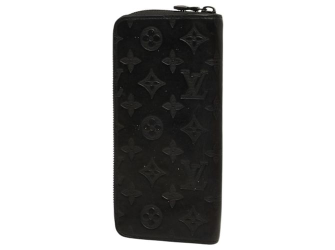 Louis Vuitton Monogram Shadow Zippy Wallet Vertical Long M62902 Negro Monograma - vista 2